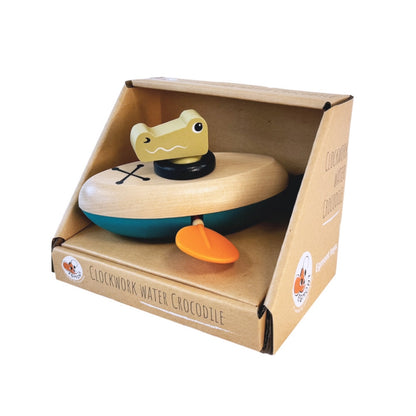 Wooden Clockwork Water Toy – Crocodile