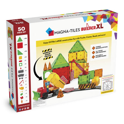 Magna-Tiles Builder XL - 50 Piece Set