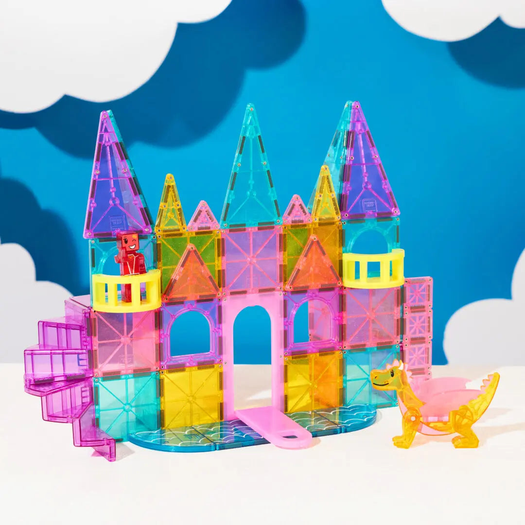 Magna-Tiles Castle DLX + microMAGS - 48 Piece Set