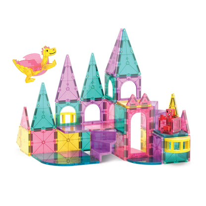 Magna-Tiles Castle DLX + microMAGS - 48 Piece Set