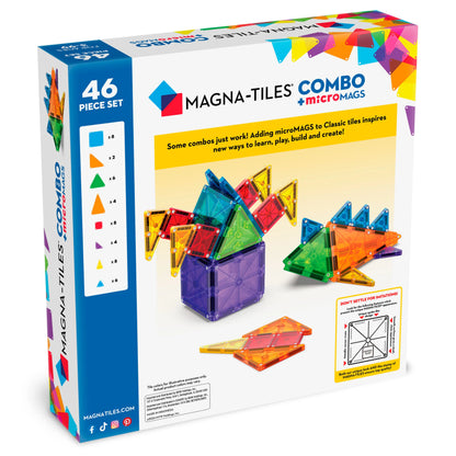 Magna-Tiles Combo + microMAGS - 46 Piece Set