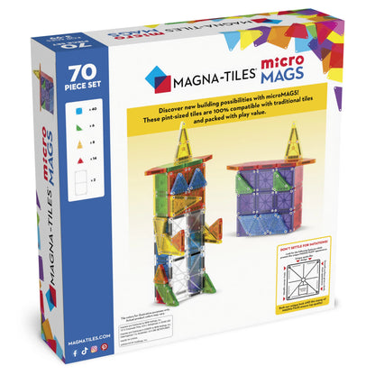 Magna-Tiles microMAGS – 70 Piece Set