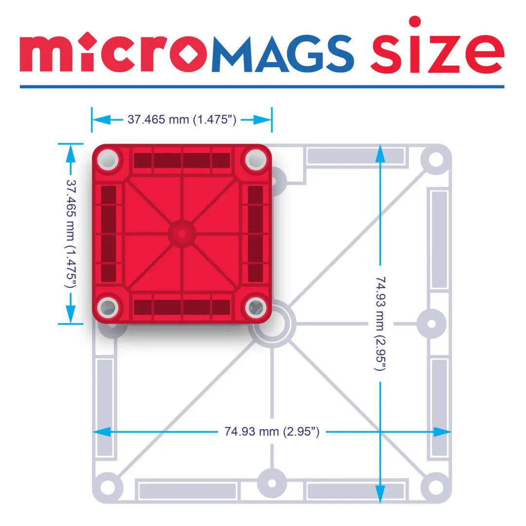 Magna-Tiles microMAGS – Deluxe  70 Piece Set