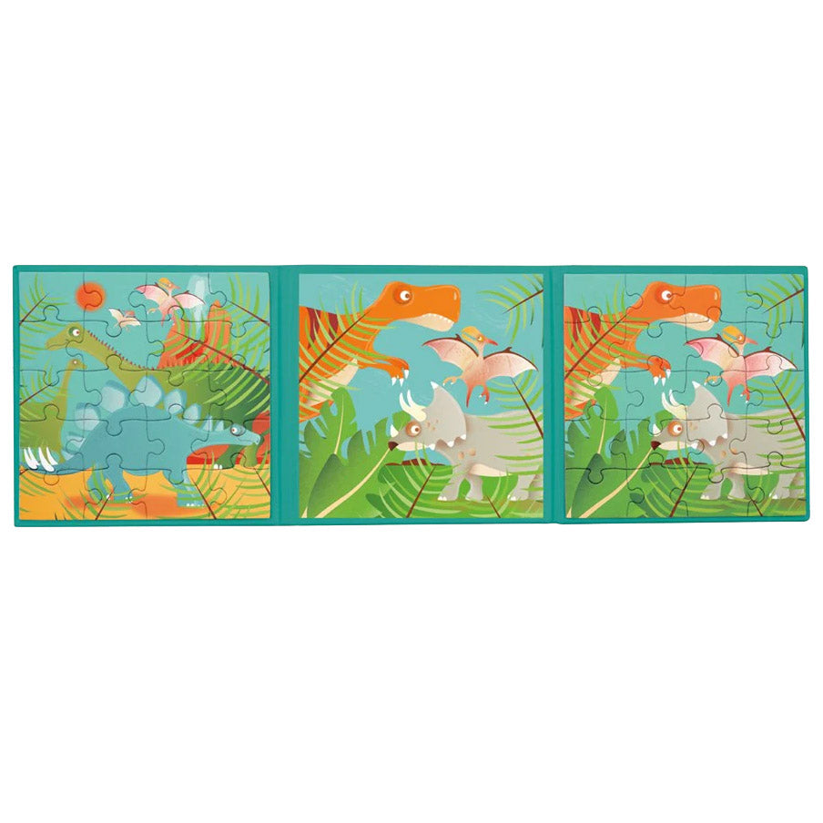 Magnetic Puzzle Book To Go - Dinosaurs