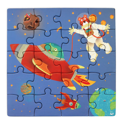 Magnetic Puzzle Book To Go - Space