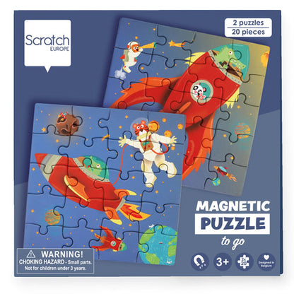 Magnetic Puzzle Book To Go - Space