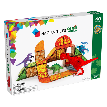 Magna-Tiles – Dino World – 40-teiliges Set