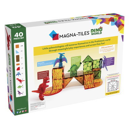 Magna-Tiles – Dino World – 40-teiliges Set