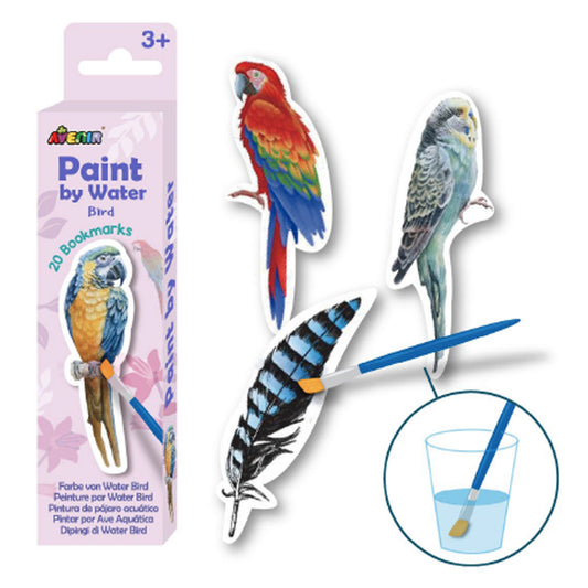 Paint by Water – Bird Bookmarks