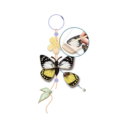 Create My Wooden Charm - Butterfly