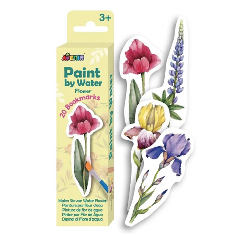 Paint by Water – Flower Bookmarks