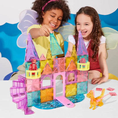 Magna-Tiles Castle DLX + microMAGS - 48 Piece Set