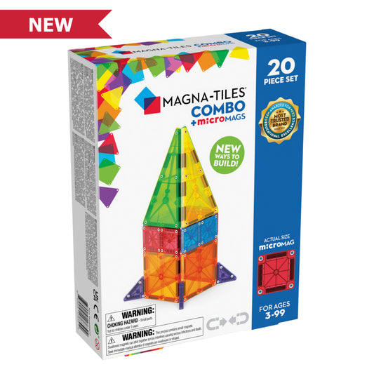 Magna-Tiles Combo + microMAGS - 20 Piece Set