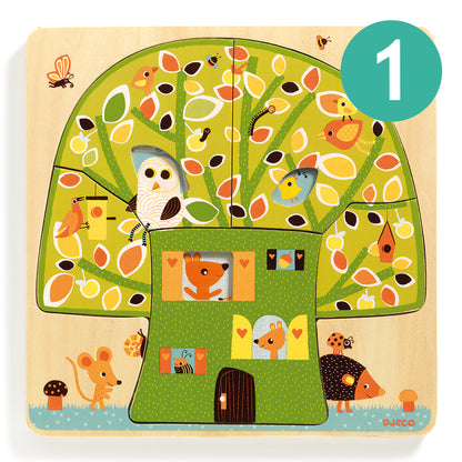 Tree House – Three-layer Wooden Puzzle