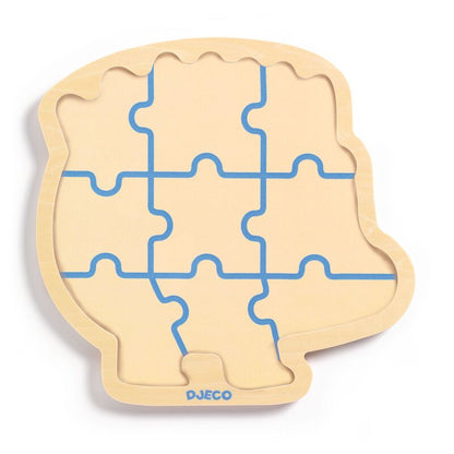 9 Piece Hedgehog Wooden Jigsaw Puzzle