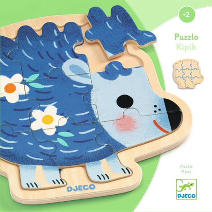 9 Piece Hedgehog Wooden Jigsaw Puzzle