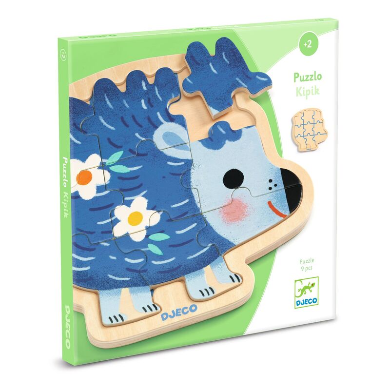 9 Piece Hedgehog Wooden Jigsaw Puzzle