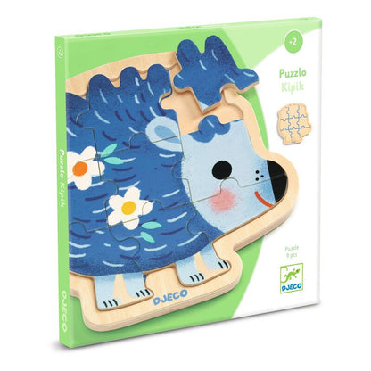 9 Piece Hedgehog Wooden Jigsaw Puzzle