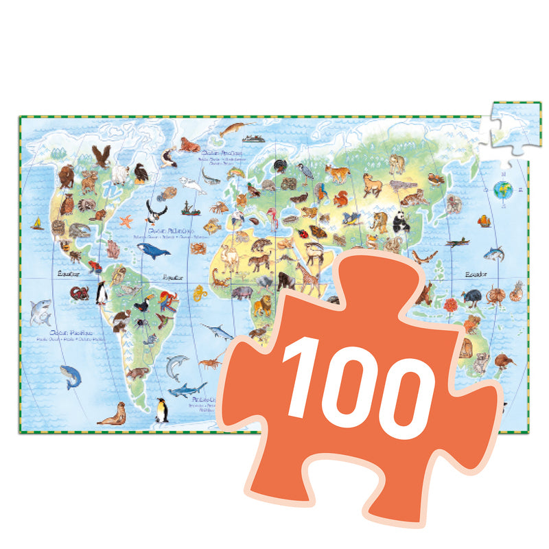 World Animals 100pc Puzzle & Booklet