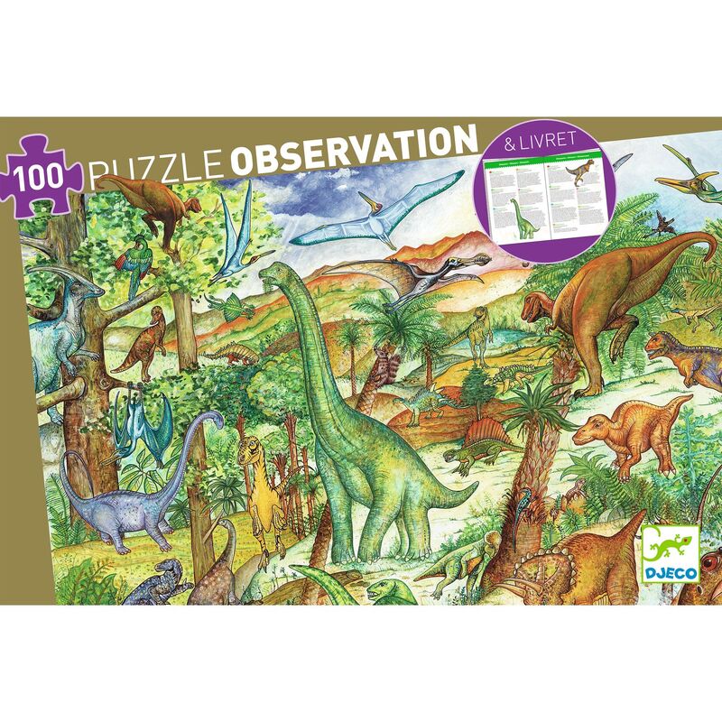 Dinosaurs 100pc Puzzle & Booklet