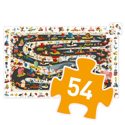 Djeco Car Rally – 54pc Observation Puzzle