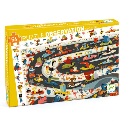 Djeco Car Rally – 54pc Observation Puzzle