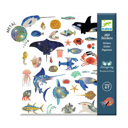 'Ocean' – Metallic 160 Stickers