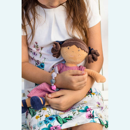 'Mandy' Brunette Doll with Bracelet (38cm)