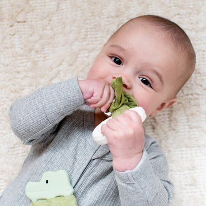 Natural Rubber Teether - Sage