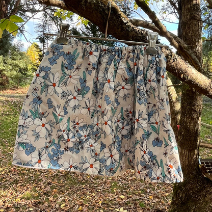 Handmade Organic Skirt – Winter Floral