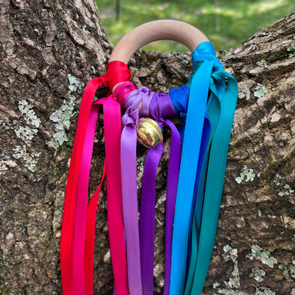 Rainbow Ribbon Wind Ring