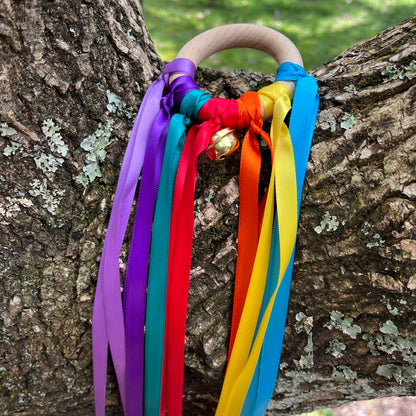 Rainbow Ribbon Wind Ring