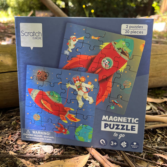 Magnetic Puzzle Book To Go - Space