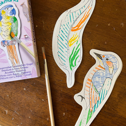 Paint by Water – Bird Bookmarks