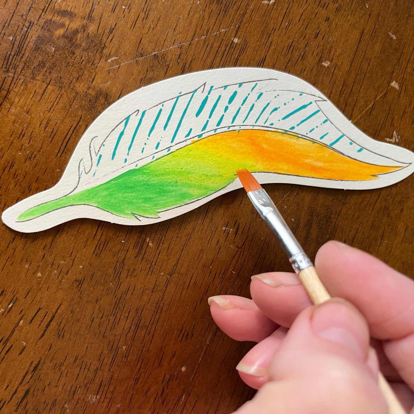 Paint by Water – Bird Bookmarks