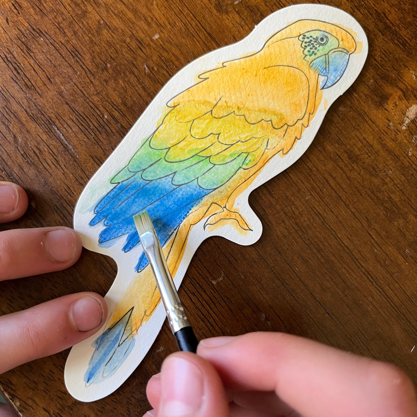 Paint by Water – Bird Bookmarks