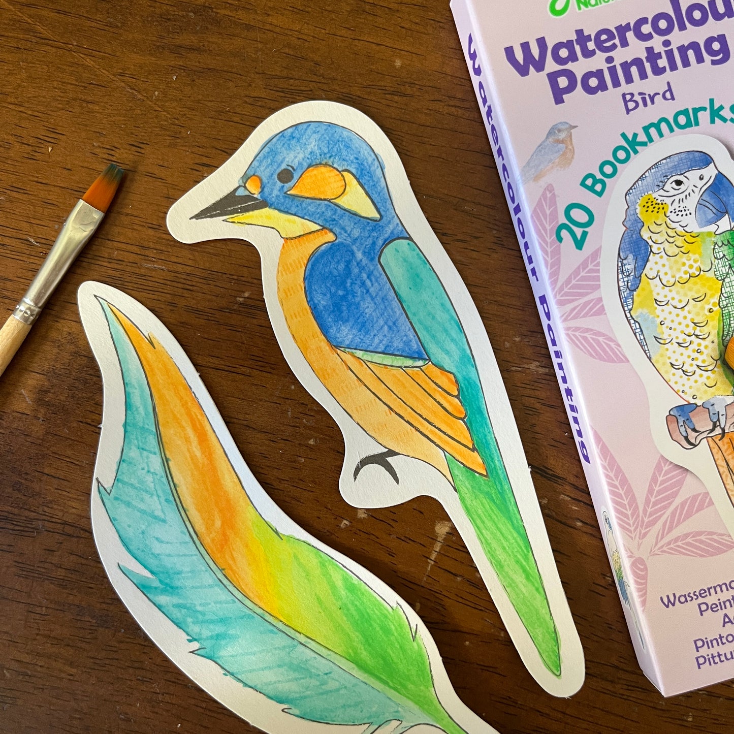 Paint by Water – Bird Bookmarks