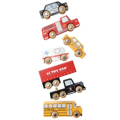 'New York' Wooden Car Set