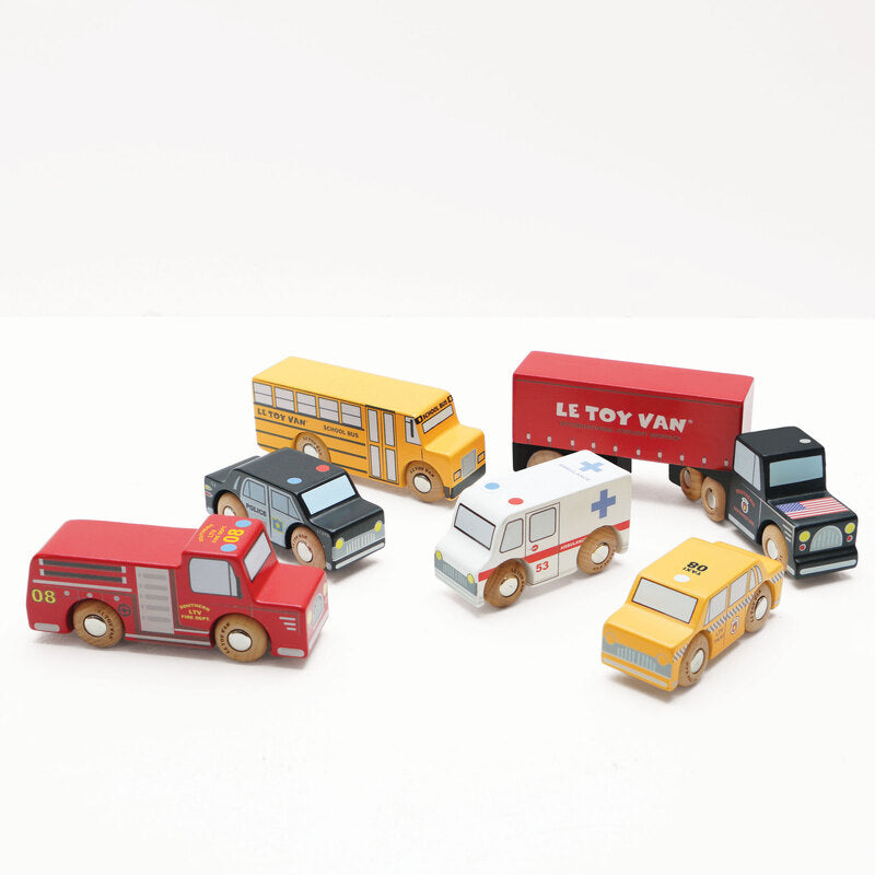 'New York' Wooden Car Set