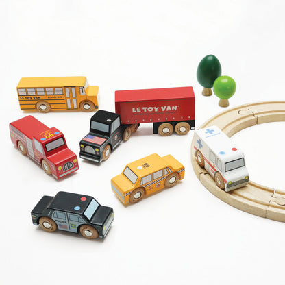 'New York' Wooden Car Set