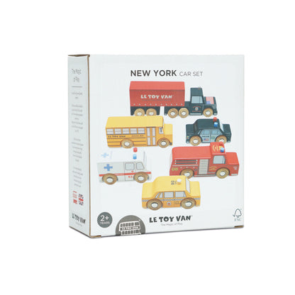 'New York' Wooden Car Set