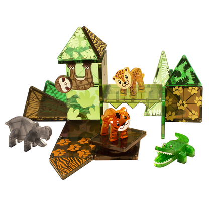 Magna-Tiles – Jungle Animals – 25 Piece Set