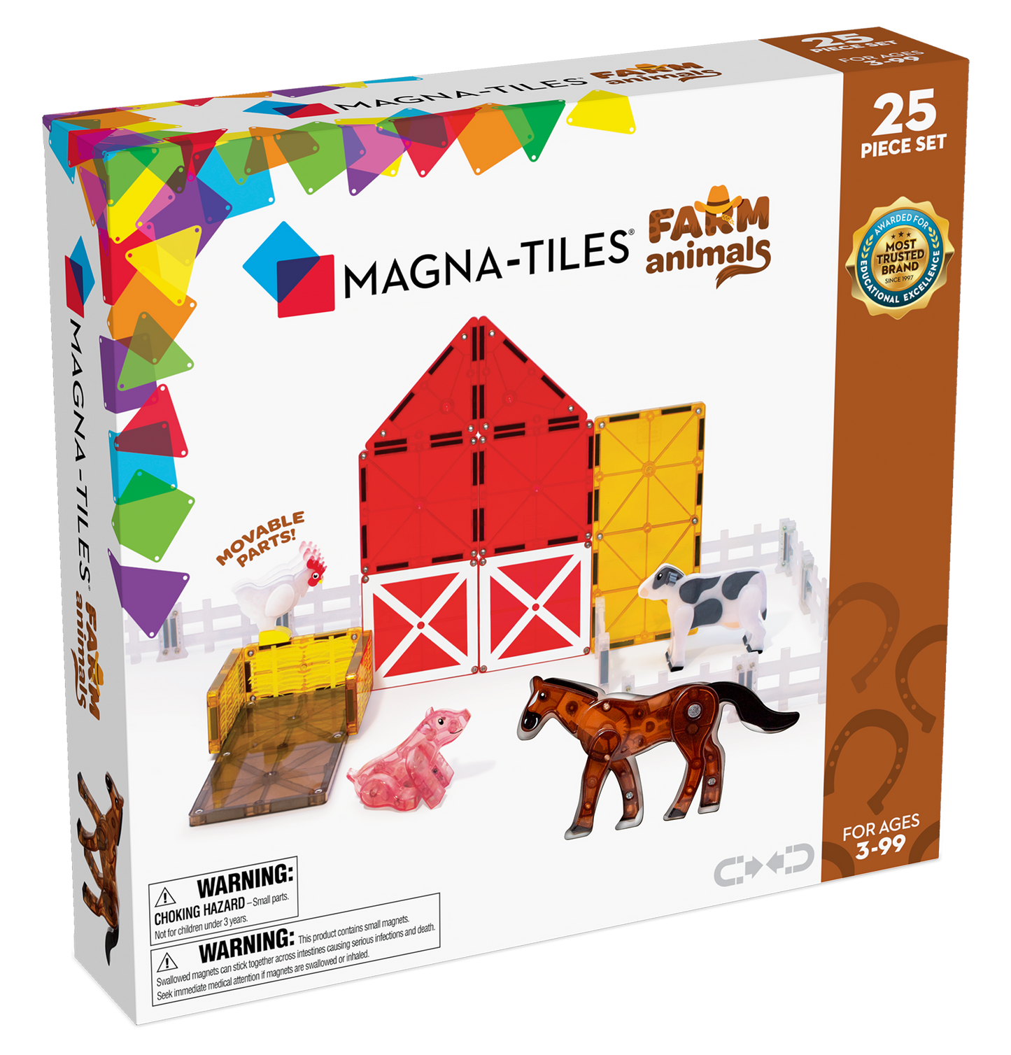 Magna-Tiles – Bauernhoftiere – 25-teiliges Set