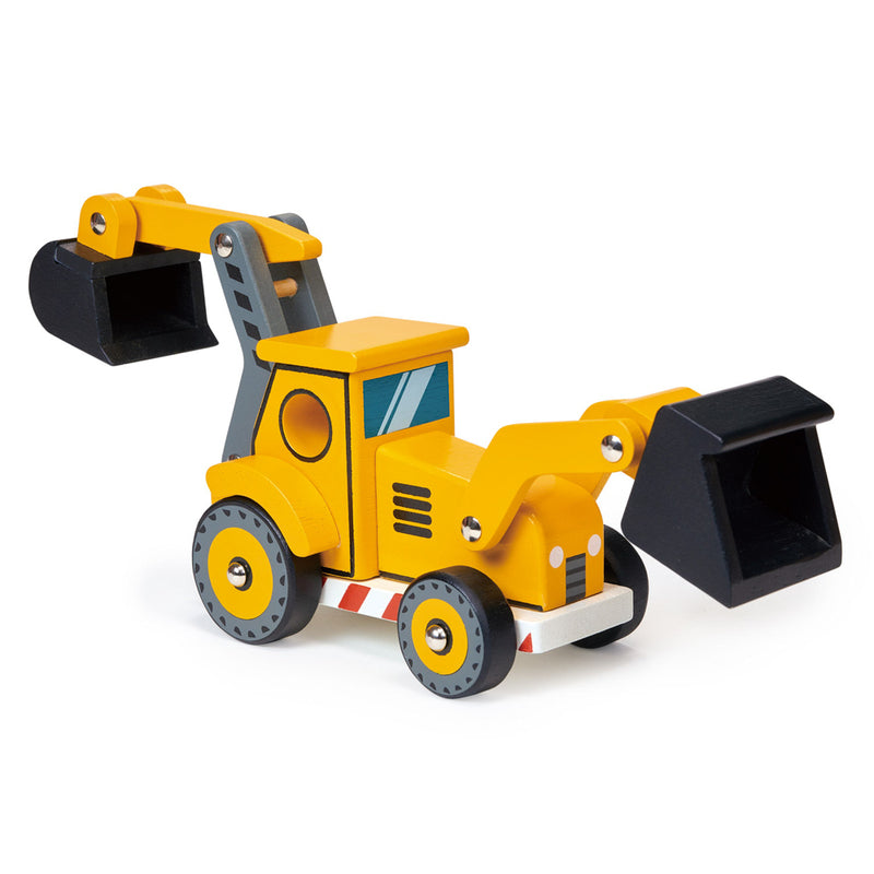 Wooden Backhoe Construction Vehicle