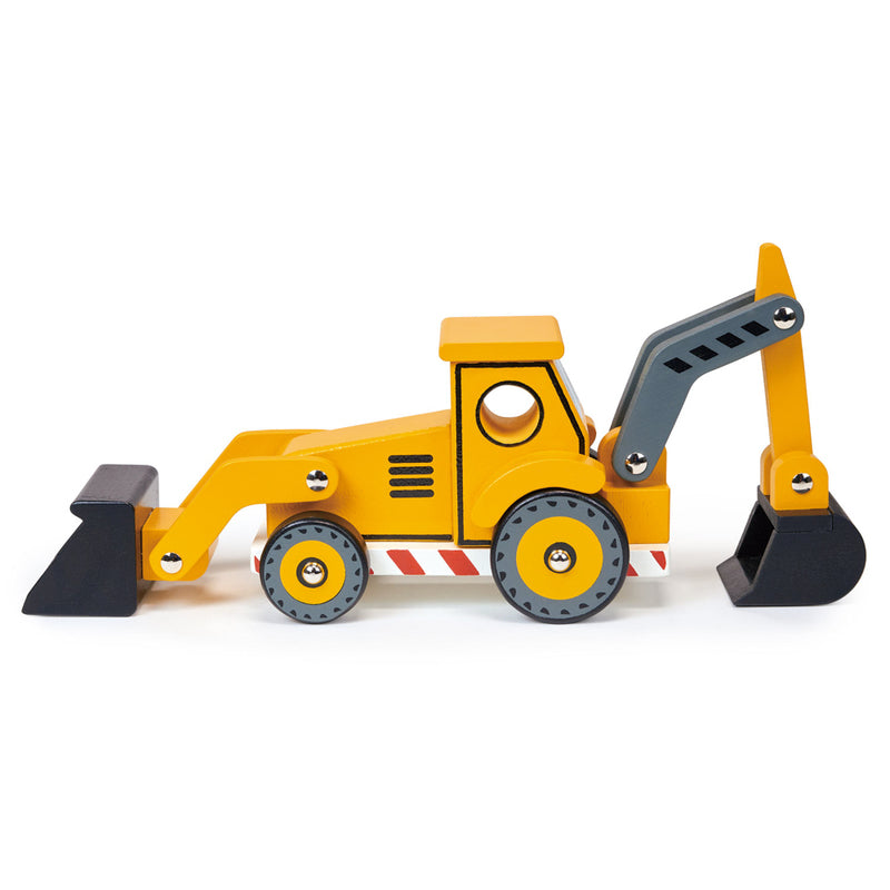 Wooden Backhoe Construction Vehicle