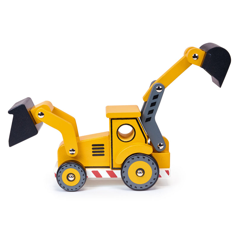 Wooden Backhoe Construction Vehicle