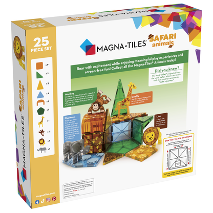 Magna-Tiles – Safaritiere – 25-teiliges Set