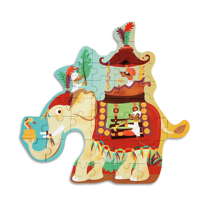 37 Piece Elephant Jigsaw Puzzle