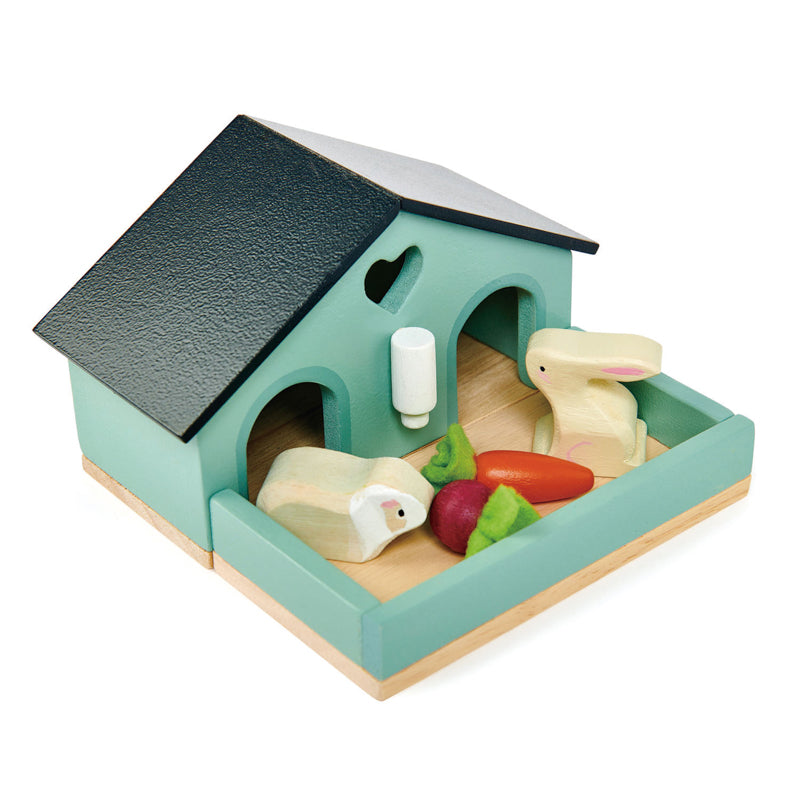 Wooden Rabbit & Guinea Pig Play Set