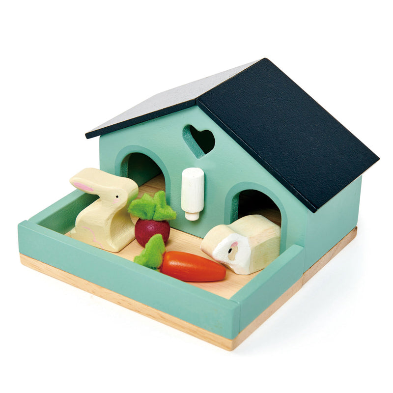 Wooden Rabbit & Guinea Pig Play Set